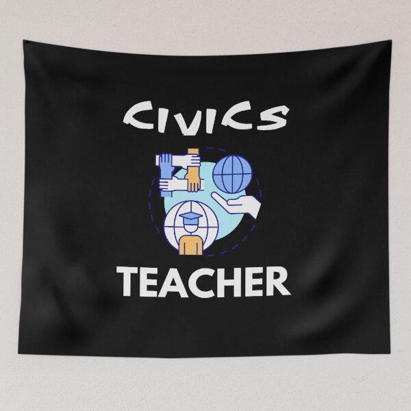 Aperçu de l'œuvre Professeur d'éducation civique. L'éducation civique est mon super pouvoir. créée et vendue par annoying-shirts.