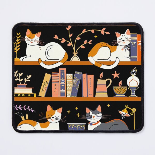 Item preview, Library Cats - Fossil Grey: Literary Companions designed and sold by griffinequals0c.