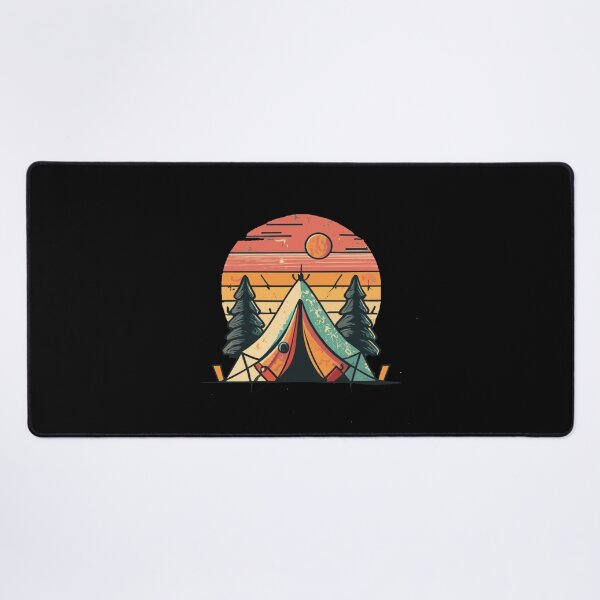 Item preview, A colors sunset and camp in the forest designed and sold by desinganddecor.