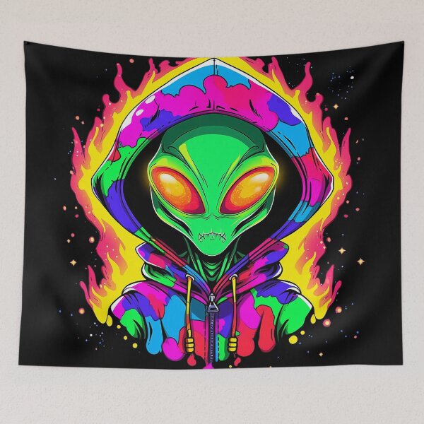 Item preview, trippy alien designed and sold by maniabx.