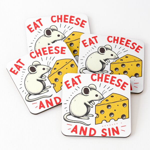 Item preview, Eat Cheese And Sin Funny Rat designed and sold by tee snap.