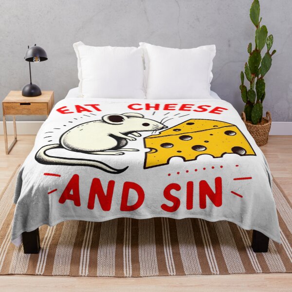Item preview, Eat Cheese And Sin Funny Rat designed and sold by tee snap.