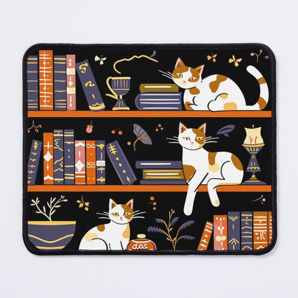 Item preview, Library Cats - Fossil Grey: Literary Companions designed and sold by griffinequals0c.