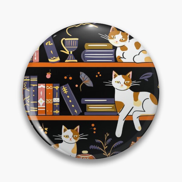 Item preview, Library Cats - Fossil Grey: Literary Companions designed and sold by griffinequals0c.