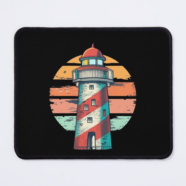 Item preview, Vintage colors sunset and Lighthouse designed and sold by desinganddecor.