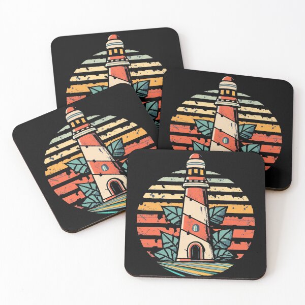 Item preview, Vintage colors sunset and Lighthouse designed and sold by desinganddecor.
