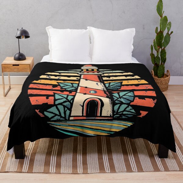 Item preview, Vintage colors sunset and Lighthouse designed and sold by desinganddecor.