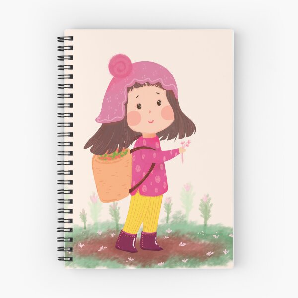Item preview, A Girl with Pink Flower designed and sold by ART SIFA.