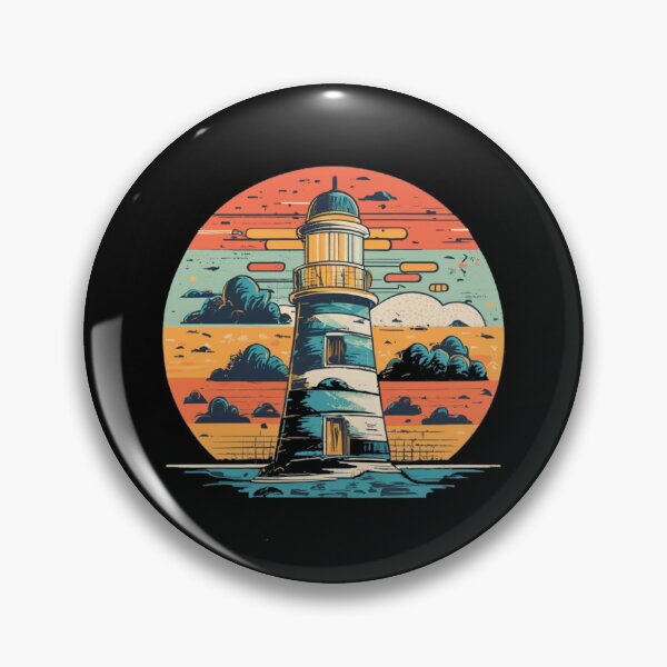 Item preview, Vintage colors sunset and Lighthouse designed and sold by desinganddecor.