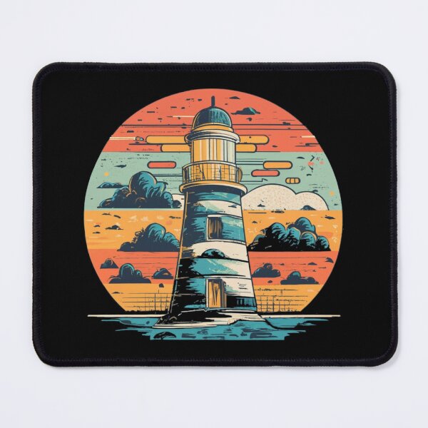 Item preview, Vintage colors sunset and Lighthouse designed and sold by desinganddecor.