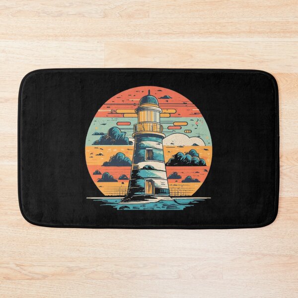 Item preview, Vintage colors sunset and Lighthouse designed and sold by desinganddecor.