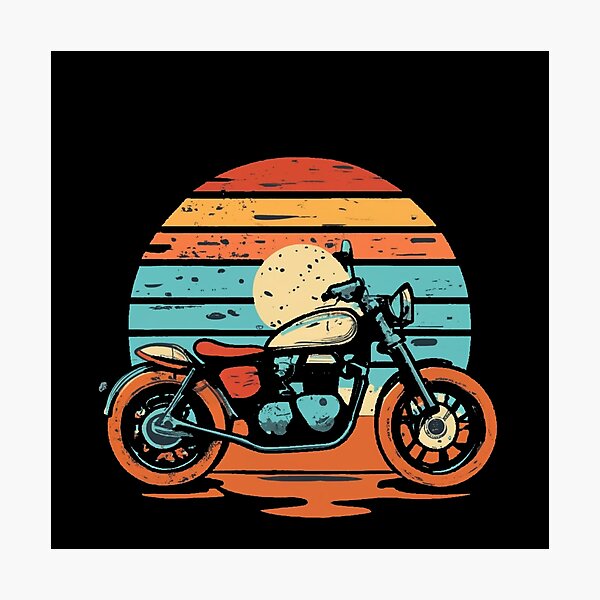 Item preview, Vintage colors sunset and motor designed and sold by desinganddecor.