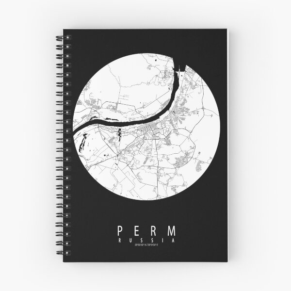 Item preview, Perm City Map of Russia - Full Moon designed and sold by deMAP.