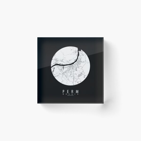 Item preview, Perm City Map of Russia - Full Moon designed and sold by deMAP.