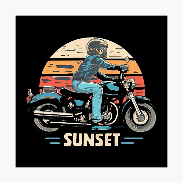 Item preview, Vintage colors sunset and motor designed and sold by desinganddecor.