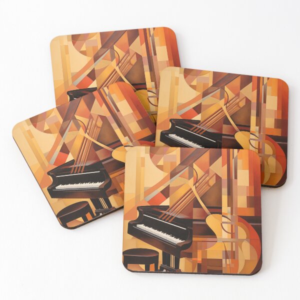 Item preview, piano abstract  designed and sold by WarmHeartedArt.