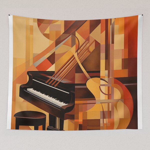 Item preview, piano abstract  designed and sold by WarmHeartedArt.