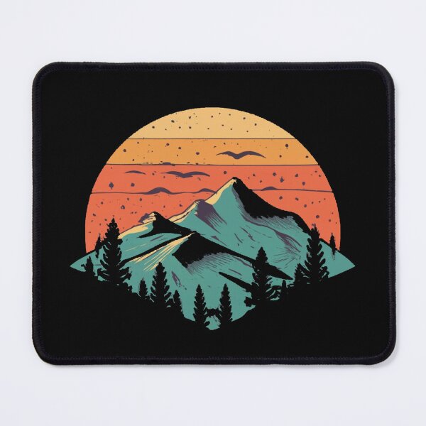 Item preview, Vintage colors sunset and sunset in the mountains designed and sold by desinganddecor.
