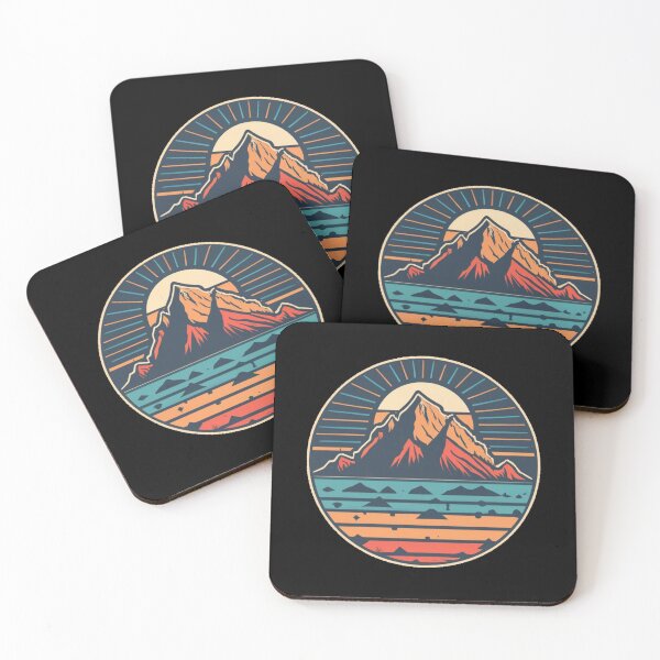 Item preview, Vintage colors sunset and sunset in the mountains designed and sold by desinganddecor.