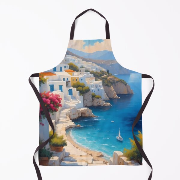 Item preview, Coastal Charm: Grecian Village by the Sea designed and sold by Vitalka-uk.