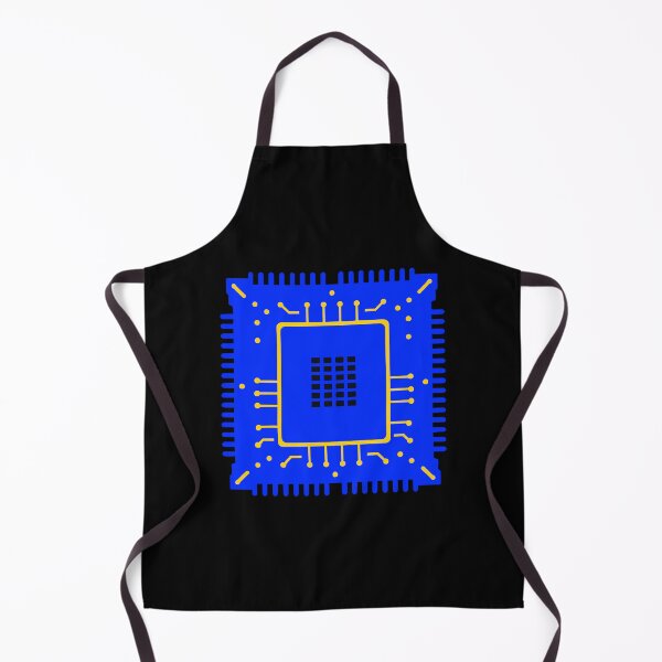 Item preview, Artistic Colourful CPU in Blue Gold and Black designed and sold by Andrew Frelas.