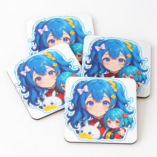 Item preview, Ocean Girl Sisters Cuddlebunny designed and sold by StickerStarSaga.