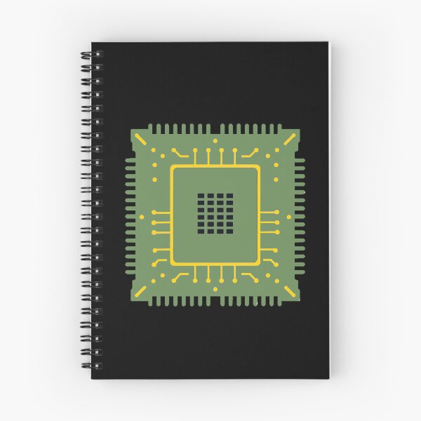 Item preview, Artistic Colourful CPU in Retro PCB Green, Gold and Black designed and sold by Andrew Frelas.