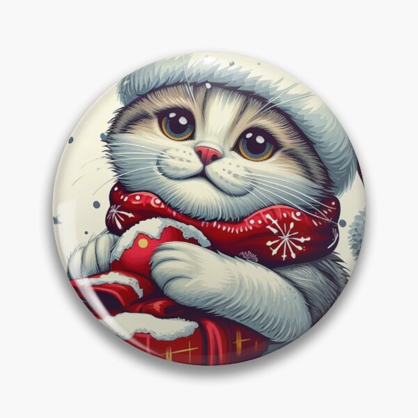 Item preview, Christmas Kitten with Bells: Holiday Joy designed and sold by griffinequals0c.