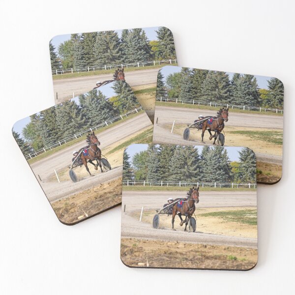Item preview, Horse trotter breed in motion on hippodrome designed and sold by goceris.