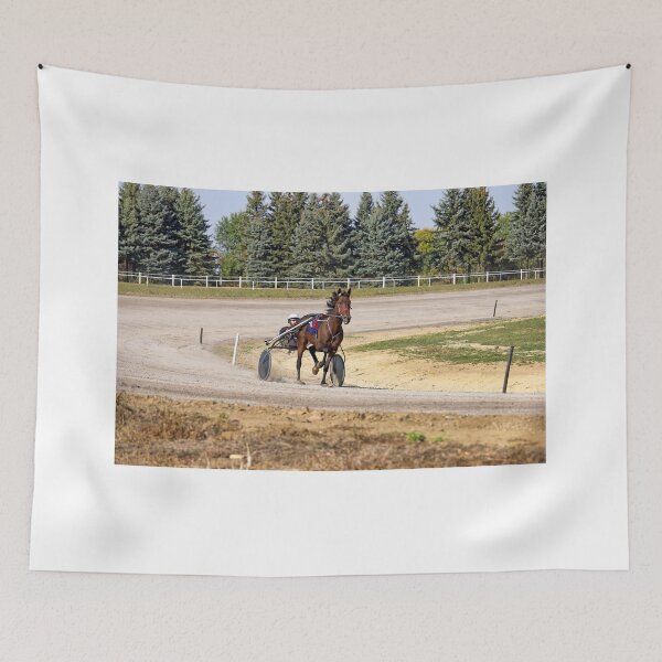 Item preview, Horse trotter breed in motion on hippodrome designed and sold by goceris.