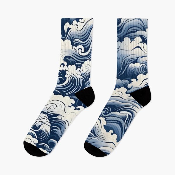 Item preview, the great waves pattern 2 designed and sold by Happy Hues.