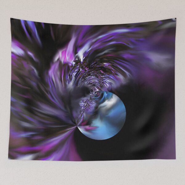 Item preview, small blue pearl on a purple drape designed and sold by Gabriel BOCQUAIRE.