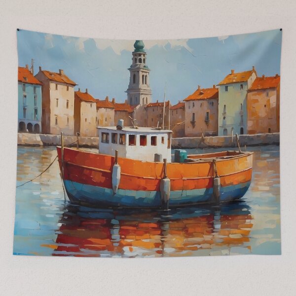 Item preview, Harbor Serenity: Reflections of a Coastal Town designed and sold by Vitalka-uk.