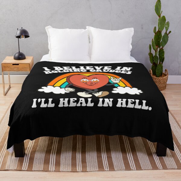 Item preview, I Believe In Holding Grudges I'll Heal In Hell Rainbow Heart designed and sold by Pitchou07.