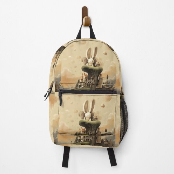 Item preview, rabbit and village designed and sold by WarmHeartedArt.