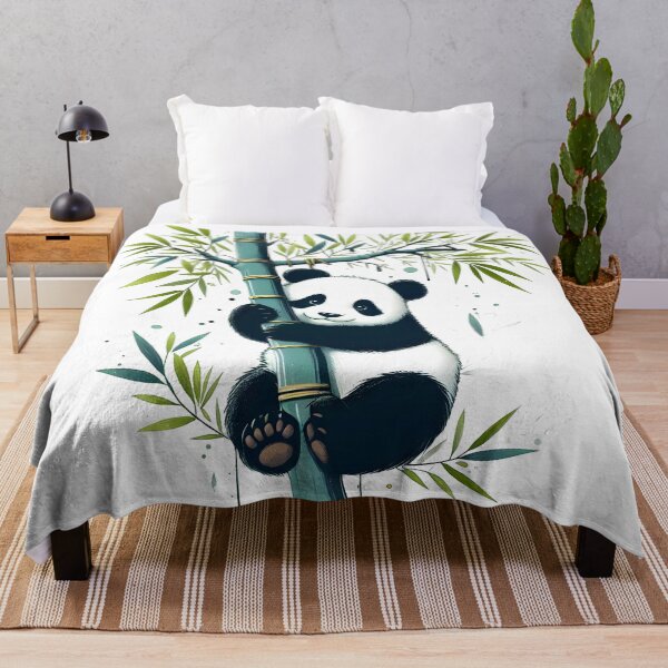 Item preview, Cute Panda on Bamboo Tree, Cute baby Panda designed and sold by TrueArtVibes.