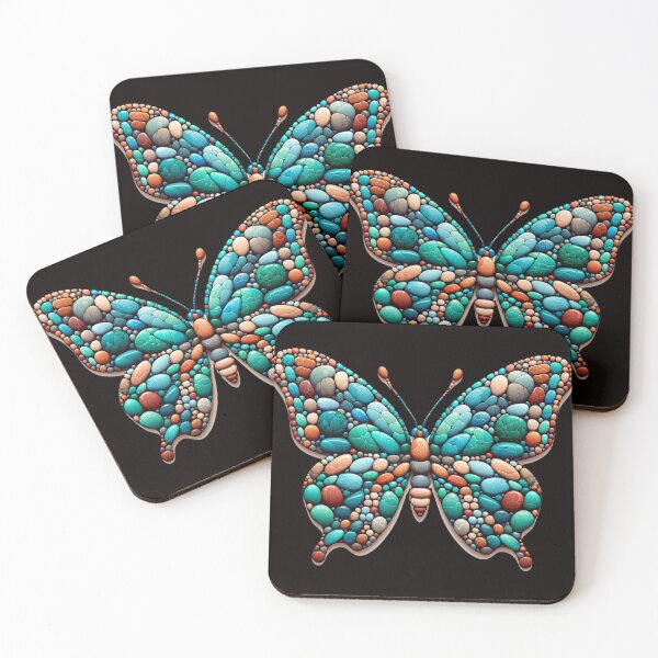 Item preview, Aquatic Dreams Monarch Pebble Butterfly designed and sold by MachineDesigned.