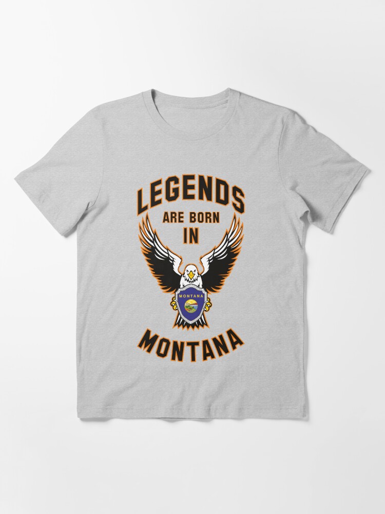 Alternate view of Legends are born in Montana Essential T-Shirt