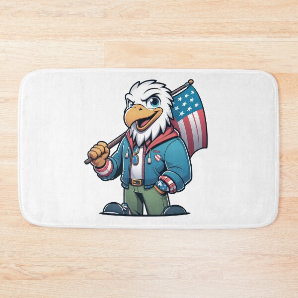 Item preview, Proud American Bald Eagle with American Flag  designed and sold by irek07.