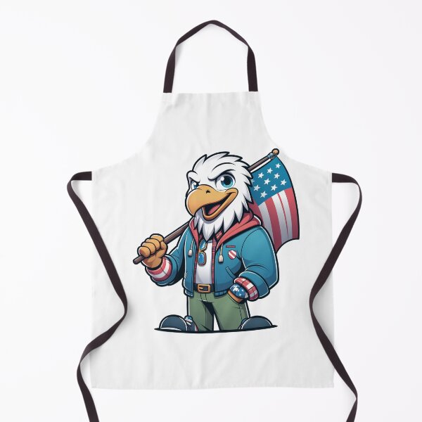 Item preview, Proud American Bald Eagle with American Flag  designed and sold by irek07.