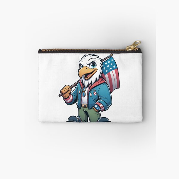 Item preview, Proud American Bald Eagle with American Flag  designed and sold by irek07.