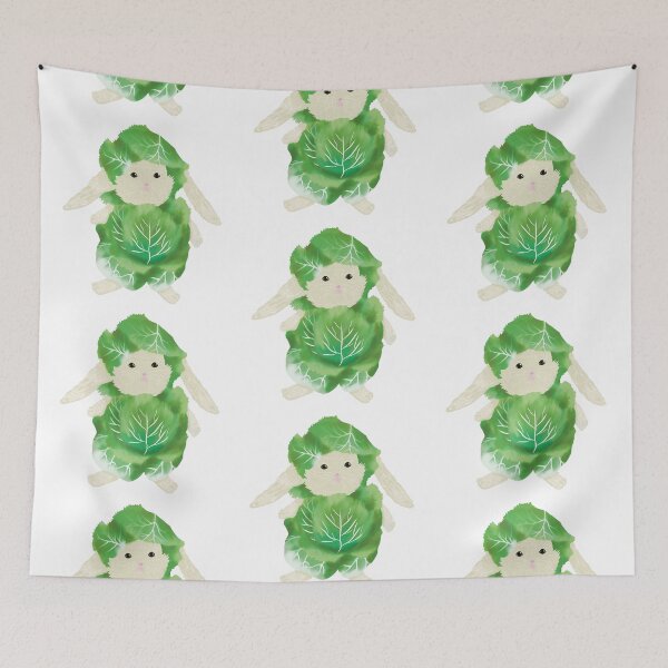 Item preview, rabbit dressed in cabbage designed and sold by BranketRabbit.