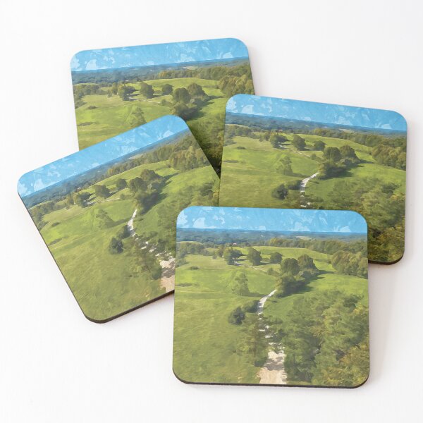 Item preview, View over Franconian Switzerland in watercolor designed and sold by Intermundium.