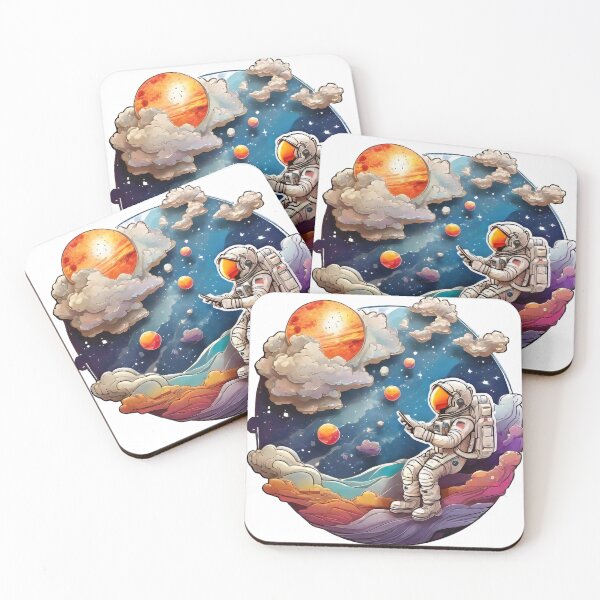 Item preview, Splash Paint Astronaut in Muted Colors (546) designed and sold by WASjourney.