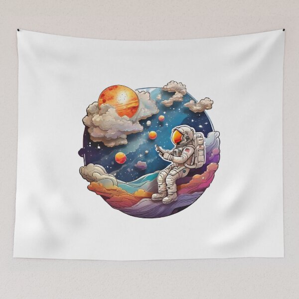 Item preview, Splash Paint Astronaut in Muted Colors (546) designed and sold by WASjourney.