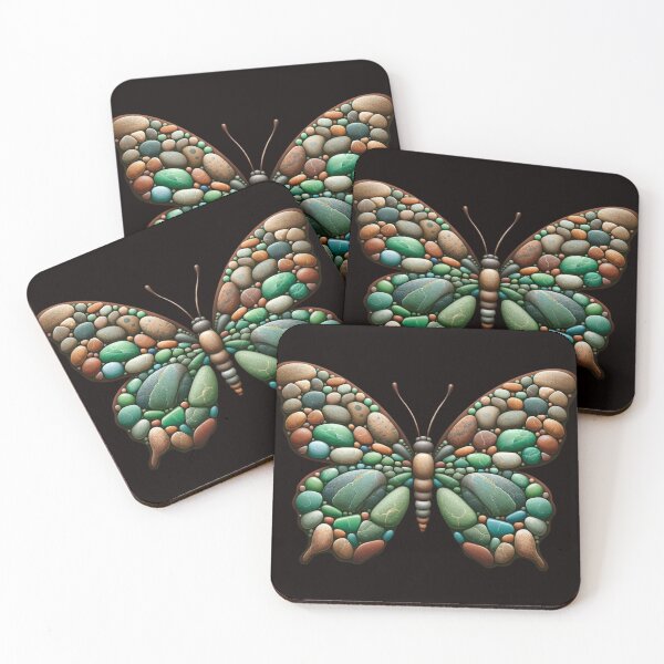 Item preview, Earthbound Monarch Pebble Butterfly designed and sold by MachineDesigned.