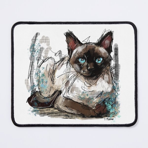 Item preview, Siamese Cat designed and sold by TraceyMackieArt.