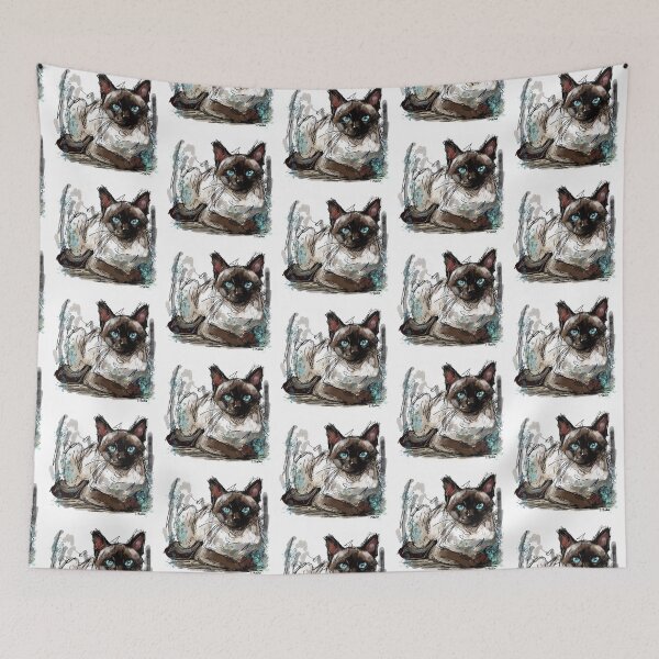 Item preview, Siamese Cat designed and sold by TraceyMackieArt.