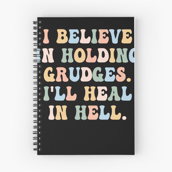Item preview,  I Believe In Holding Grudges I'll Heal In Hell Rainbow Heart designed and sold by Pitchou07.