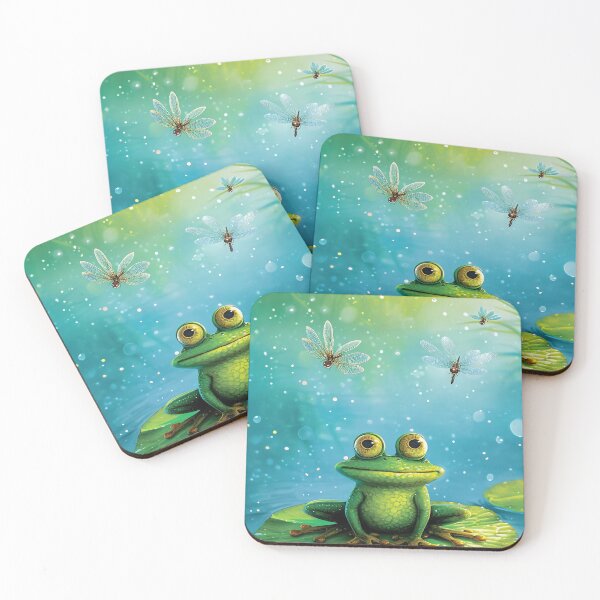 Item preview, Frolicking Frog Pond designed and sold by cute-animals99.